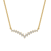 The Graduated Diamond V Necklace