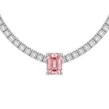 Lumière Emerald Fancy Pink Diamond Necklace