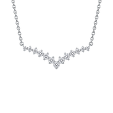 The Graduated Diamond V Necklace