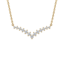 The Graduated Diamond V Necklace