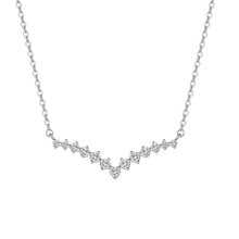 The Graduated Diamond V Necklace
