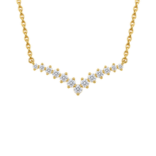 The Graduated Diamond V Necklace