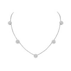Belle Fleur Necklace, 5 flowers