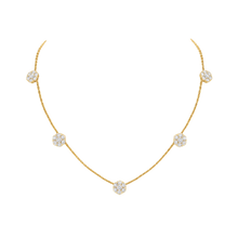 Belle Fleur Necklace, 5 flowers