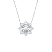 Sunflower diamond necklace