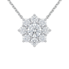 Sunflower diamond necklace