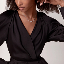The Graduated Diamond V Necklace